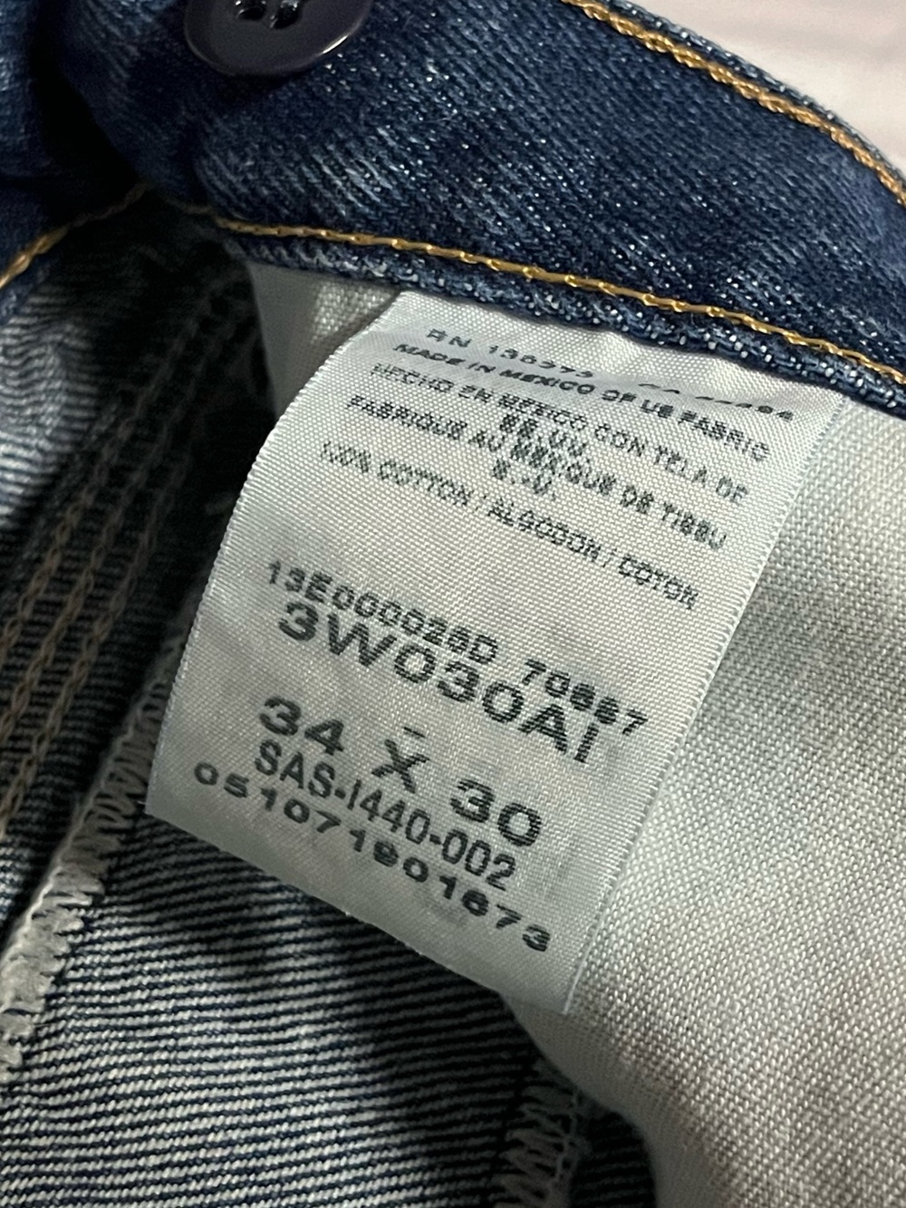Vintage Riggs Workwear Wrangler Double Knee Carpenter Jeans 34x30 USA‎ Denim - Picture 6 of 11